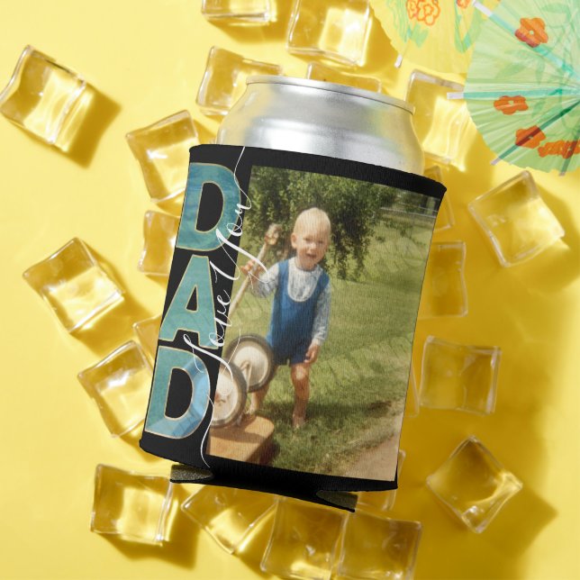 Rafraîchisseur Pour Canette J'aime papa Une photo (Été in situ)