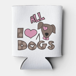 Rafraîchisseur Pour Canette J'aime tous les chiens