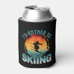 Rafraîchisseur Pour Canette j'aimerais mieux skier 