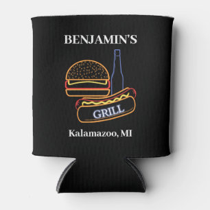 Rafraîchisseur Pour Canette Jardin Grill avec Burgers Hot Dogs Bière