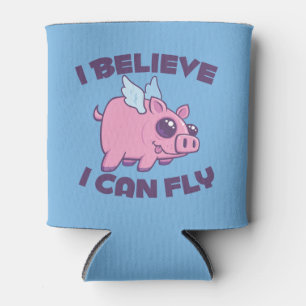 Rafraîchisseur Pour Canette Je crois que je peux voler Cochonnet Mignon Kawaii