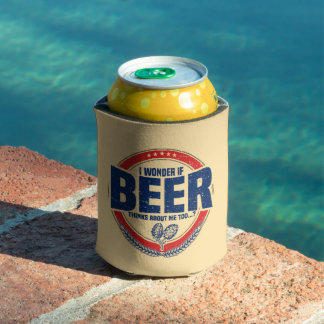 Rafraîchisseur Pour Canette Je me demande si la bière pense aussi à moi