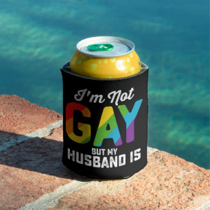 Rafraîchisseur Pour Canette Je ne suis pas gay mais mon mari est drôle Fierté 