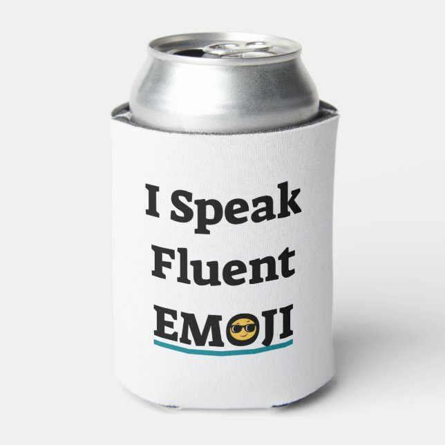 Rafraîchisseur Pour Canette Je parle Emoji Fluent (Can devant)