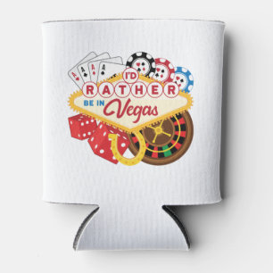 Rafraîchisseur Pour Canette Je préfère être à Vegas Casino Gambler Gambling