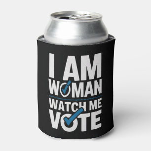 Rafraîchisseur Pour Canette Je Suis Femme Regardez Moi Voter Vintage