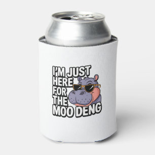 Rafraîchisseur Pour Canette Je suis juste ici pour Moo Deng mignon bébé Hippo