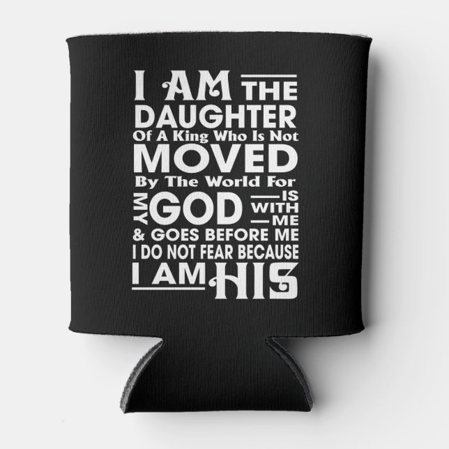 Rafraîchisseur Pour Canette Je suis la fille d'un roi (Devant)