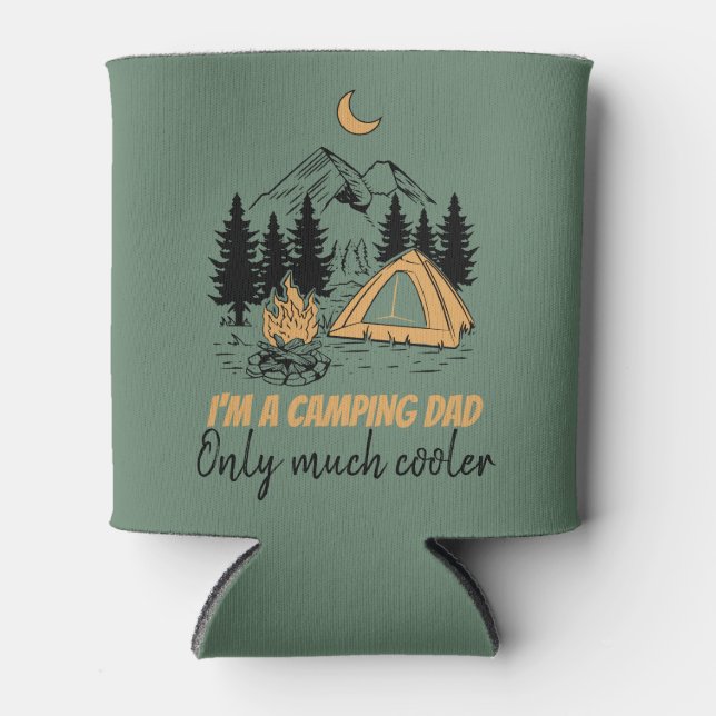 Rafraîchisseur Pour Canette Je suis un papa de camping - Drôle Fête des pères  (Devant)