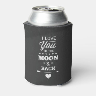 Rafraîchisseur Pour Canette Je T'Aime Sur La Lune Et De Retour