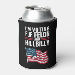 Rafraîchisseur Pour Canette Je vote pour le criminel et le Hillbilly 2024 Pro