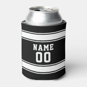 Rafraîchisseur Pour Canette Jersey Style personnalisé Nom et numéro noir