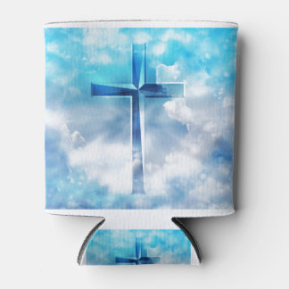 Rafraîchisseur Pour Canette Jésus Croix bleu abstrait