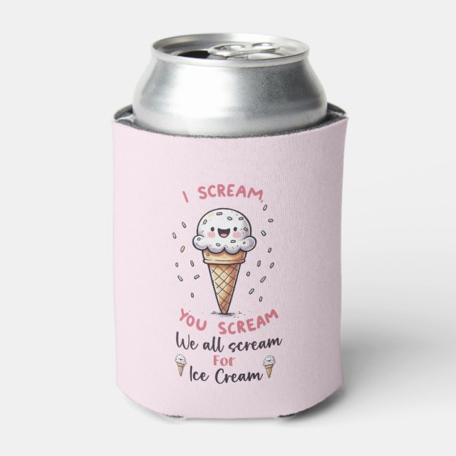 Rafraîchisseur Pour Canette Jeu de crème glacée mignonne (Can devant)
