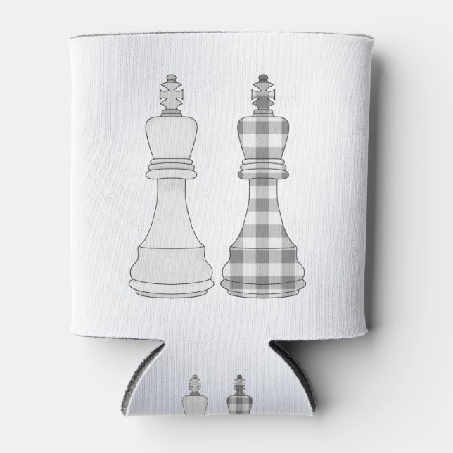 Rafraîchisseur Pour Canette Jeu Sur Les Échecs (Devant)