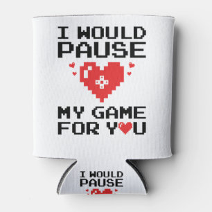 Rafraîchisseur Pour Canette J'interromprais mon jeu pour toi, le coeur de jeu