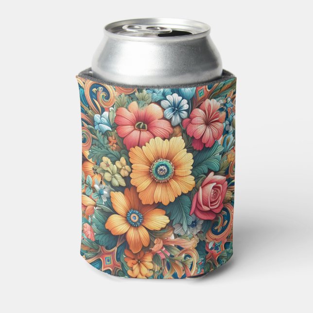 Rafraîchisseur Pour Canette Joli Bouquet de Fleurs (Can Dos)