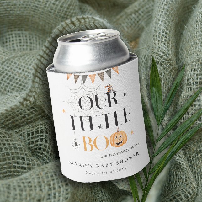 Rafraîchisseur Pour Canette Joli Citrouille Halloween Baby shower Little Boo (Créateur téléchargé)