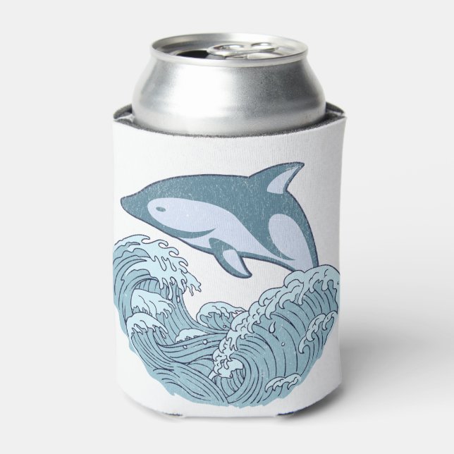 Rafraîchisseur Pour Canette Joli dauphin bleu (Can devant)