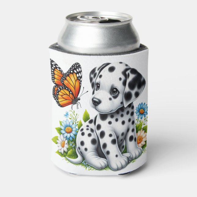 Rafraîchisseur Pour Canette Joli(e) ami(e) dalmate/papillon (Can Dos)