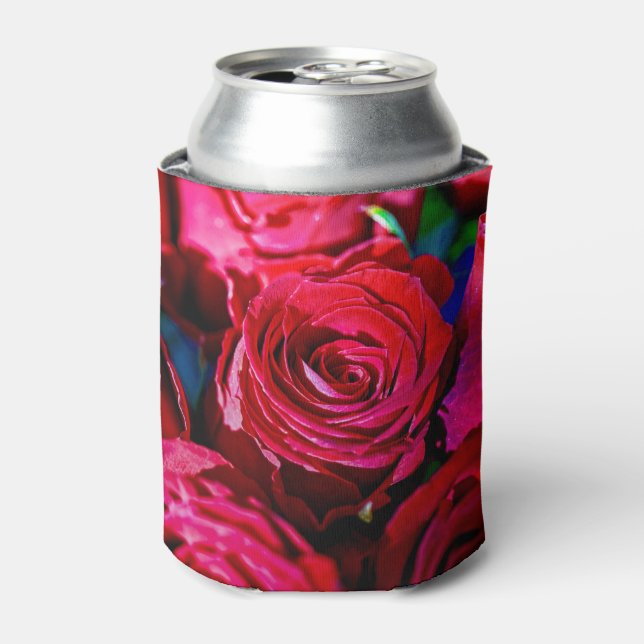 Rafraîchisseur Pour Canette Joli Ensemble De Roses Rouges (Can devant)