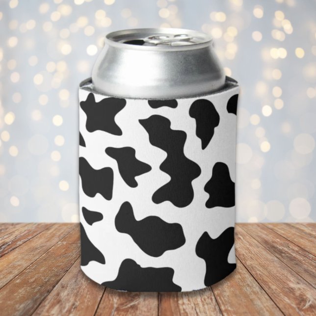 Rafraîchisseur Pour Canette joli imprimé noir et blanc de vaches laitières de  (cute black and white farm dairy cow print can cooler)