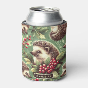 Rafraîchisseur Pour Canette Joli Motif de hérisson Vintage