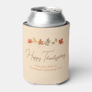 Rafraîchisseur Pour Canette Joli personnalisé Joyeux Thanksgiving Feuilles Fêt
