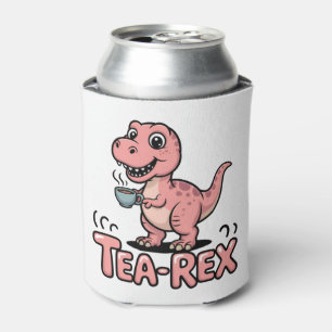 Rafraîchisseur Pour Canette Joli Tea-Rex Dinosaure Rose – Le Thé Arrive !
