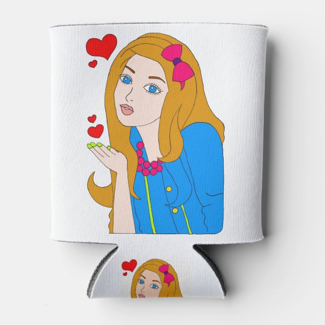 Rafraîchisseur Pour Canette Jolie fille (Devant)