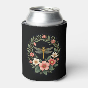 Rafraîchisseur Pour Canette Jolies Filles Cottagecore Floral Libellule Esthéti