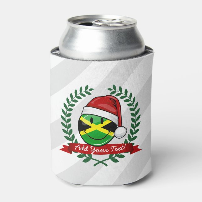 Rafraîchisseur Pour Canette Jolly Jamaican Drapeau style Noël (Can devant)