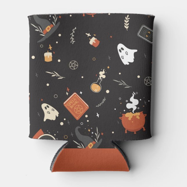 Rafraîchisseur Pour Canette Jote Éffrayant Whimsical Halloween Motif Arrière - (Devant)