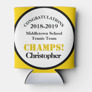 Rafraîchisseur Pour Canette Joueur de l'équipe de tennis Jaune peut refroidir