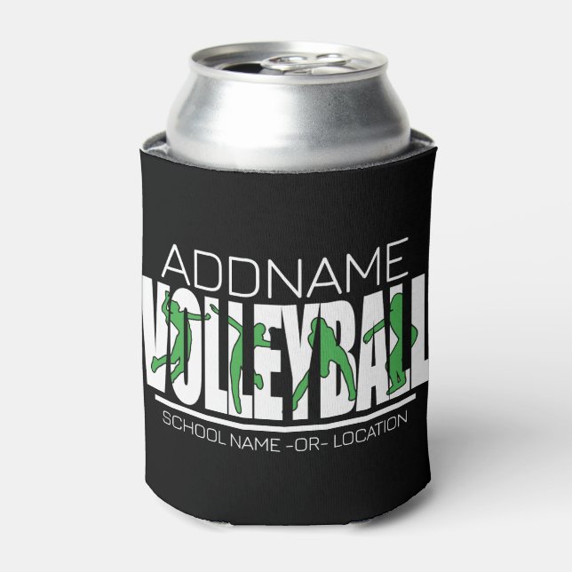 Rafraîchisseur Pour Canette Joueur de l'équipe de volleyball AJOUTER LE NOM DE (Can devant)