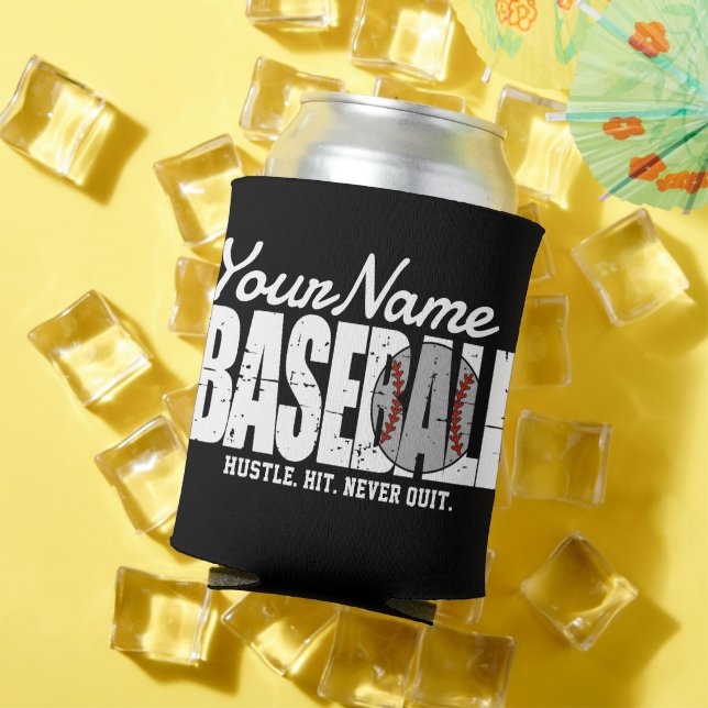 Rafraîchisseur Pour Canette Joueur d'équipe de baseball rétro AJOUTER NOM Pins (Été in situ)