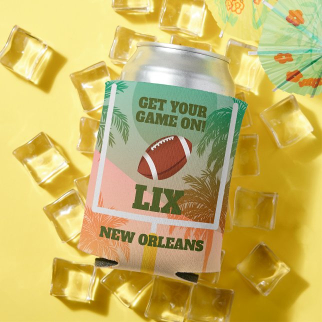 Rafraîchisseur Pour Canette Jour de jeu des palmes et du football (Été in situ)