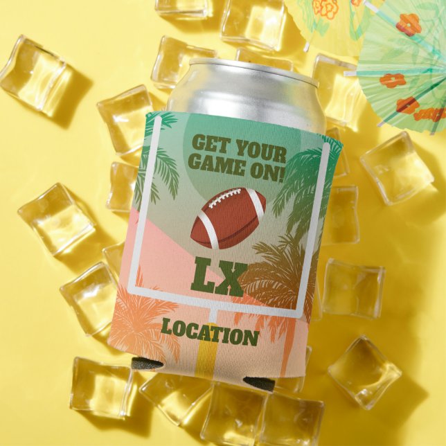 Rafraîchisseur Pour Canette Jour de jeu des palmes et du football (Été in situ)