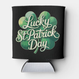 Rafraîchisseur Pour Canette Jour de la Saint-Patrick chanceux Typographie Vint