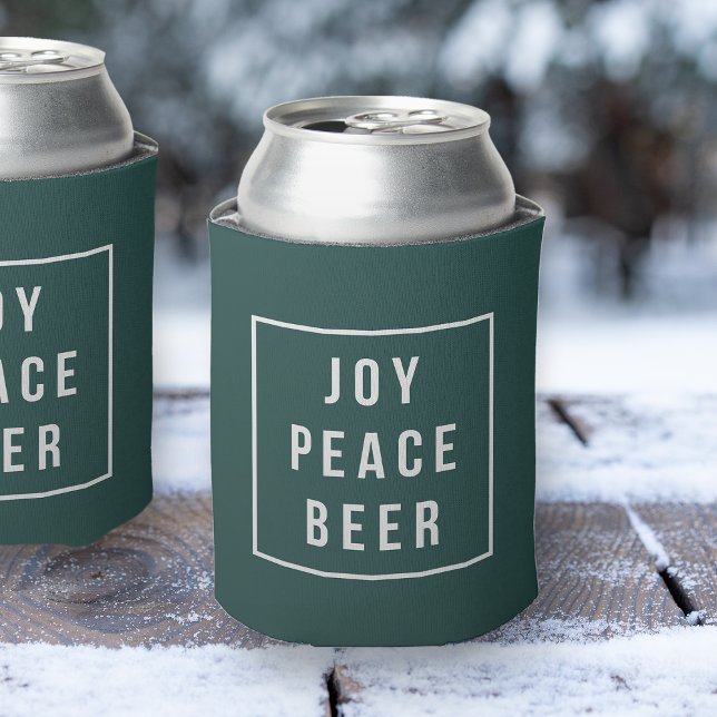 Rafraîchisseur Pour Canette Joy Peace Beer | Vacances amusantes (Créateur téléchargé)
