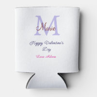 Joyeuse Saint-Valentin pastel violet monogramme ro