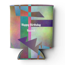 Joyeux Anniversaire Adulte Tout Âge Motif Abstrait