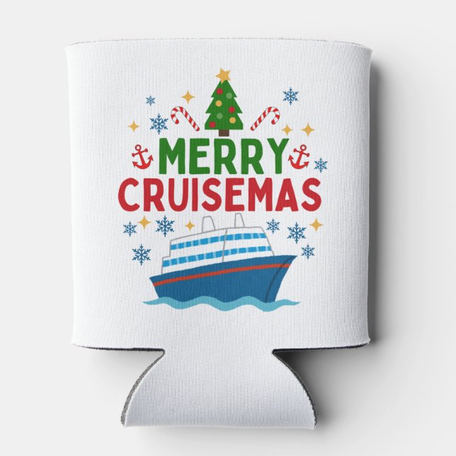 Rafraîchisseur Pour Canette Joyeux croisières Noël (Dos)