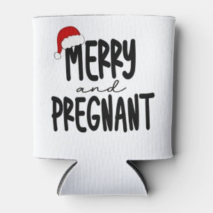 Rafraîchisseur Pour Canette Joyeux et grossesse Faire-part Santa Hat