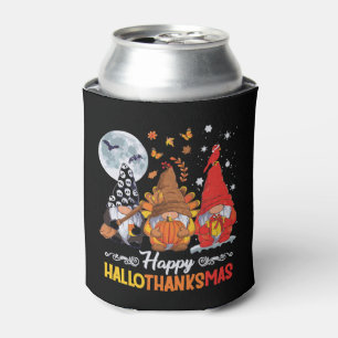 Rafraîchisseur Pour Canette Joyeux Hallothanksmas Gnomes Halloween Thanksgivin