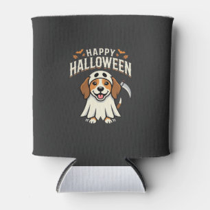 Rafraîchisseur Pour Canette Joyeux Halloween Beagle Chien Design_1
