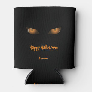 Rafraîchisseur Pour Canette Joyeux Halloween Black Orange Cat Eyes
