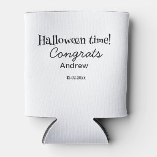 Rafraîchisseur Pour Canette Joyeux Halloween félicitations nom date année dipl