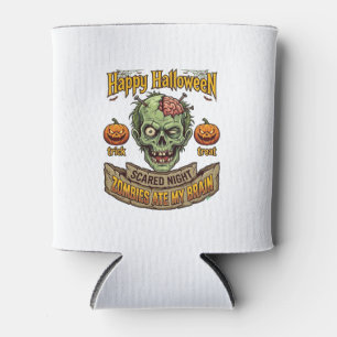 Rafraîchisseur Pour Canette Joyeux Halloween Les Zombies Ont Mangé La Tête De 