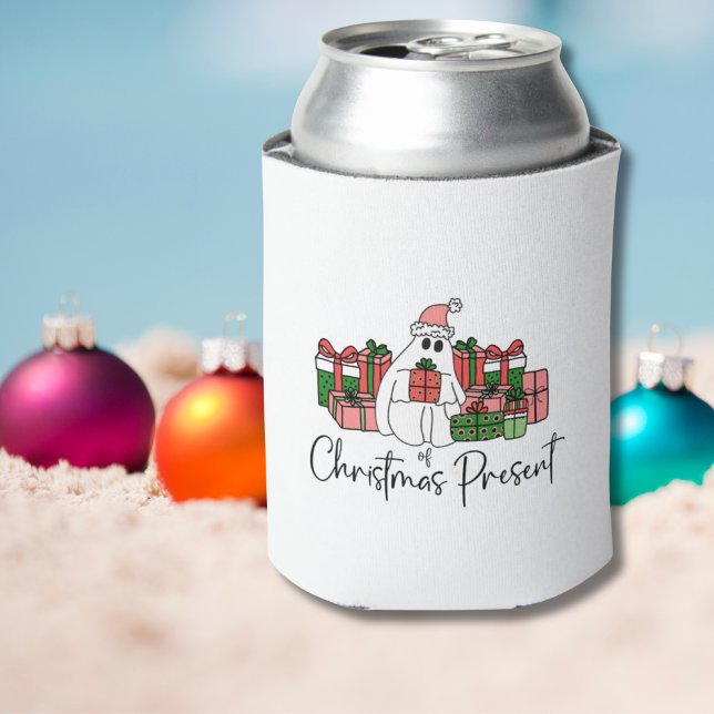 Rafraîchisseur Pour Canette Joyeux Noël Amusant Mignon (Cute Funny Humor Colorful Ghost Of Christmas Can Cooler)